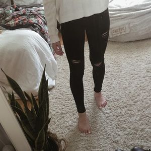 Hollister Black skinny jeans